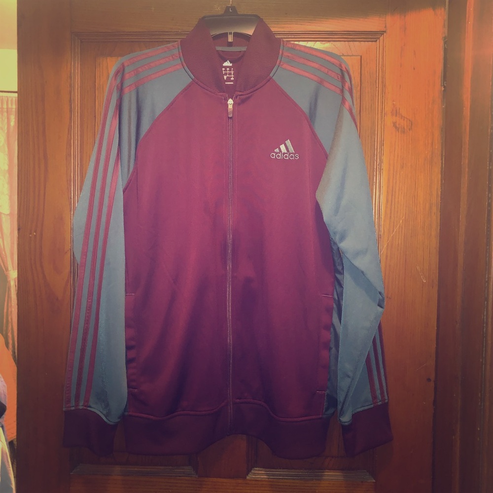 Adidas men’s zip up Track Suit men’s large